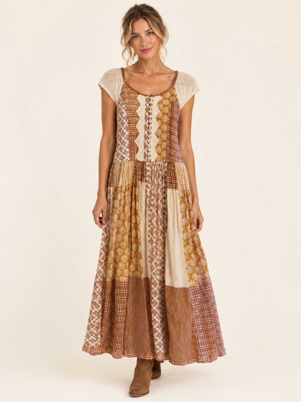 Vintage patchwork dress